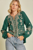 savanna jane / ANDREE BY UNIT Embroidered BALLOON SLEEVE TOP