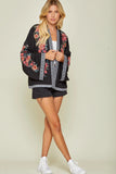ANDREE BY UNIT / SAVANNA Embroidered Cardigan