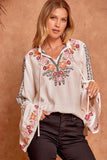Bell Sleeve Embroidered Top andree by unit / savanna jane