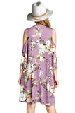 Floral Vibes Choker Swing Dress, Orchid