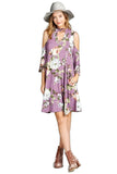 Floral Vibes Choker Swing Dress, Orchid