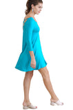 Strappy Back Detail Dress, Turquoise