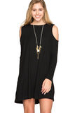 The Perfect Match Ribbed Shift Dress, Black