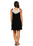 Crochet Fringe Dress, Black