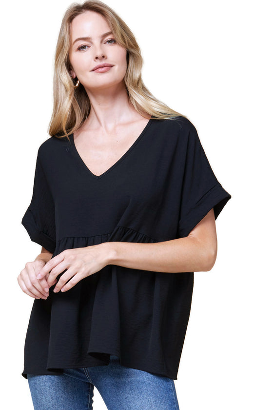 entro Textured Babydoll Tunic