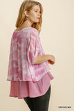 Tie Dye Layered Top, Orchid