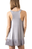 Pleated Tank Top, Silver