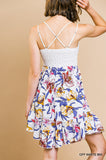 Lace Babydoll Ruffle Dress, Off-White