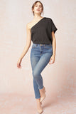 One Shoulder Top, Black