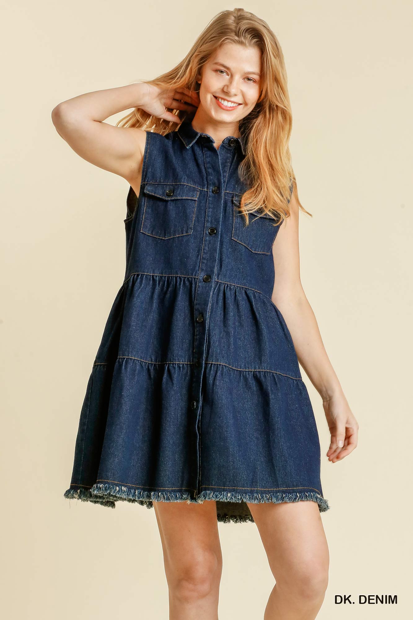 Tiered Sleeveless Dresses Tiered Sleeveless Dresses