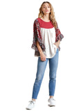 Butterfly Sleeve Top, Natural