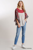 Butterfly Sleeve Top, Natural