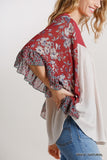 Butterfly Sleeve Top, Natural