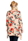 Blooming Beauty Floral Swing Top, Blush