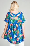 Floral Caged  Tunic