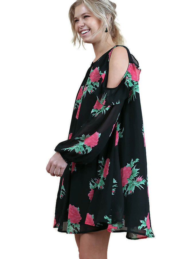 umgee Floral Cold Shoulder Keyhole Dress – Violet Skye Boutique umgee Floral Cold Shoulder Keyhole Dress – Violet Skye Boutique