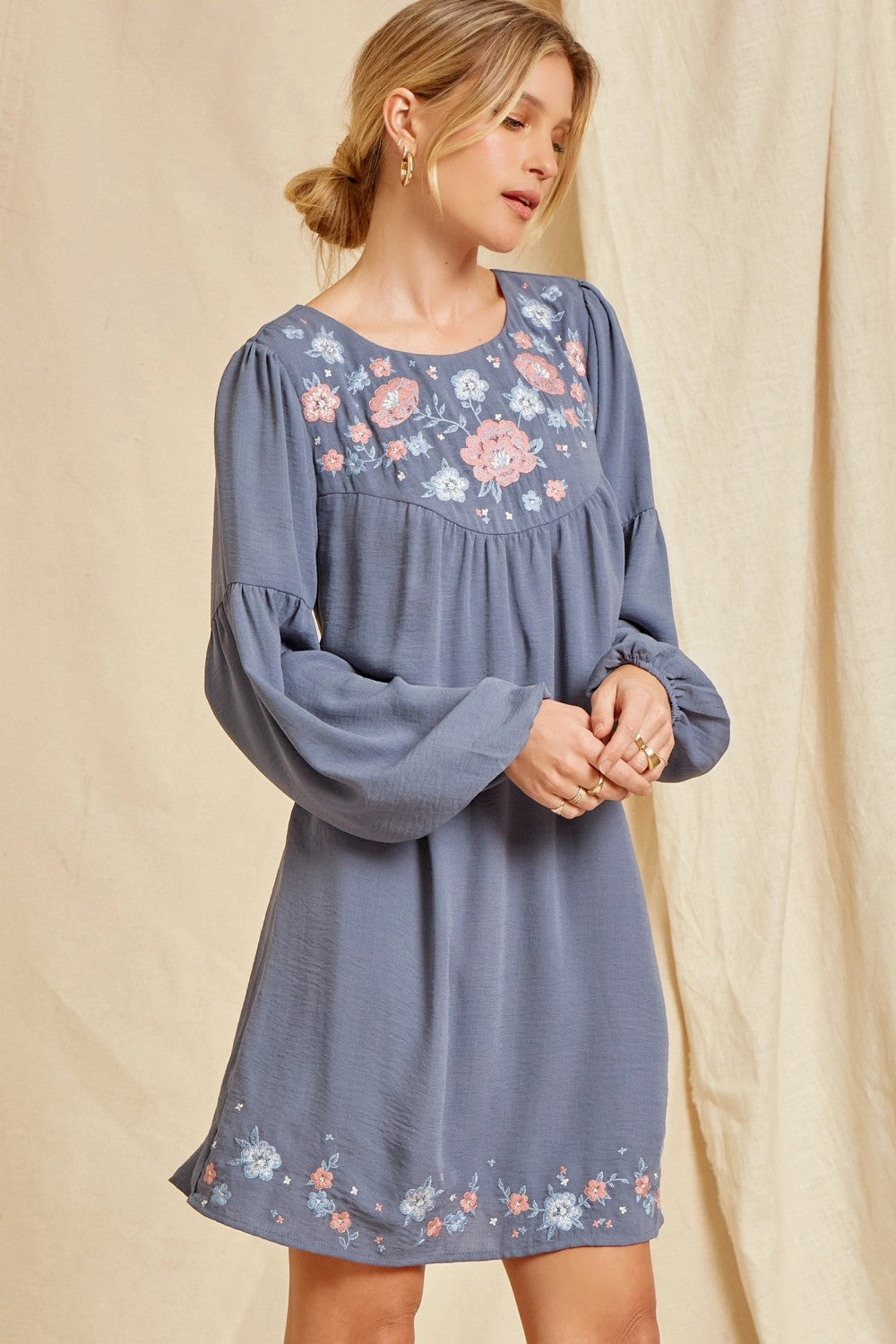 Andree by unit / savanna jane floral Embroidered Babydoll Dress Violet Skye Boutique Andree by unit / savanna jane floral Embroidered Babydoll Dress Violet Skye Boutique
