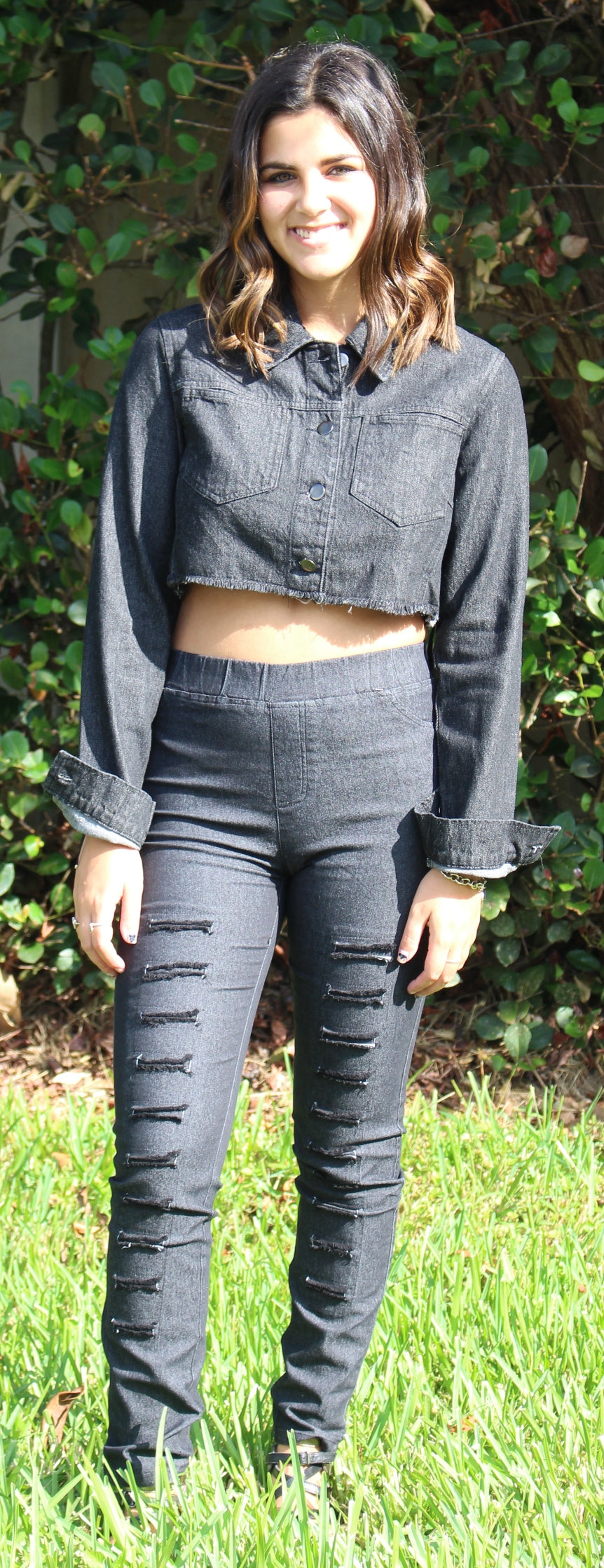 Hemline Waistband Extender. Medium Denim.