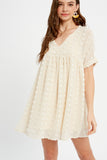 Textured baby doll dress listicle
