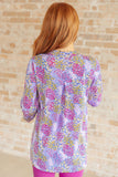 Floral Lizzy Top, Lilac Mix