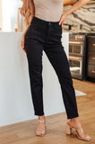 Reese Rhinestone Slim Fit Jeans, Black