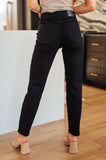 Reese Rhinestone Slim Fit Jeans, Black
