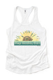 Stay Golden, Girl Graphic Tank Top