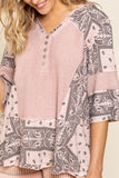 Paisley Take the Day Off Top, Pink