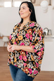 Oversized Floral Print Top