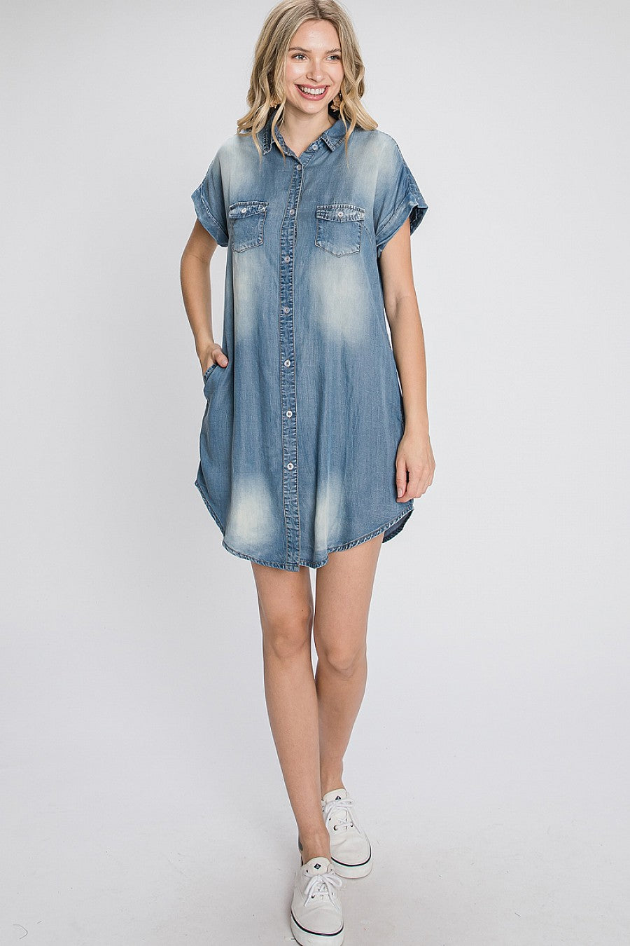 Vintage Denim Tunics / Mini Dresses - Gee Gee Vintage Denim Tunics / Mini Dresses - Gee Gee