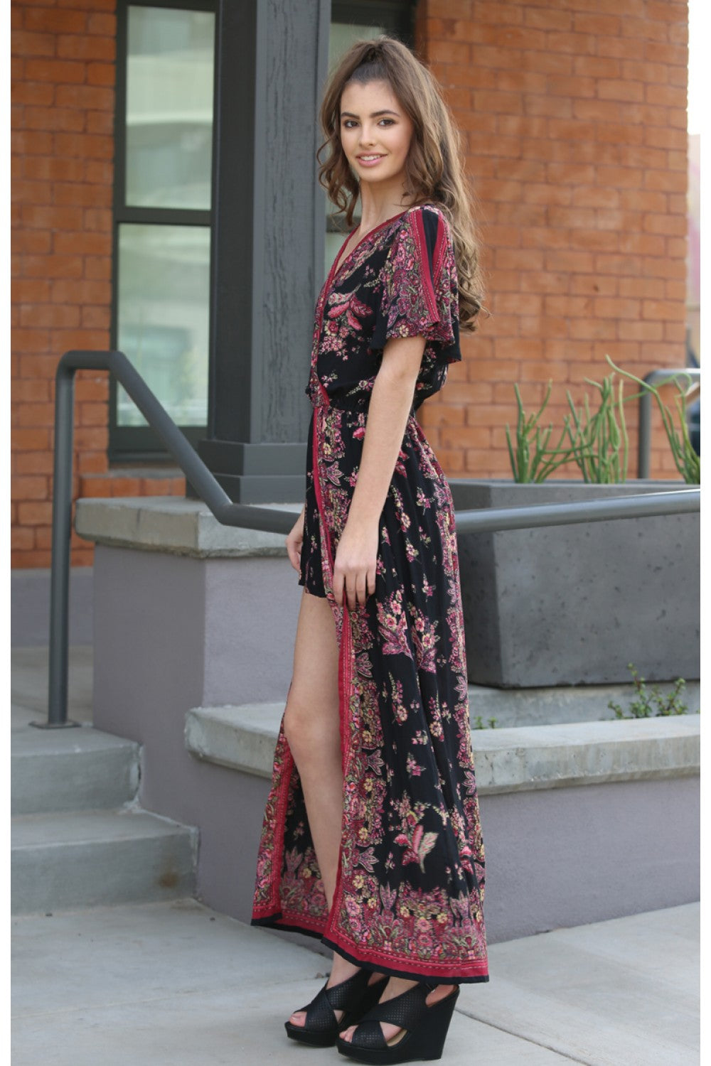 Maxi Romper Dress With Shorts Shorts Underneath With Shorts Maxi Dress Maxi Skirted Romper Maxi Romper Dress With Shorts Shorts Underneath With Shorts Maxi Dress Maxi Skirted Romper