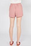 Floral Embroidered Shorts, Mauve