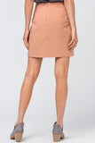 High Waist Grommet Mini Skirt, Desert Sand