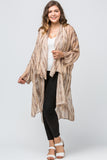 entro snake skin long kimono duster plus size