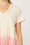 Ombre Tiered Top, Rose