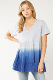 Ombre Tiered Top, Blue