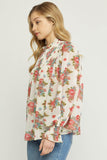 Smudged Floral Blouse