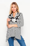 Floral & Striped Gabby Top