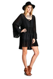 Ruffles & Lace Dress, Black