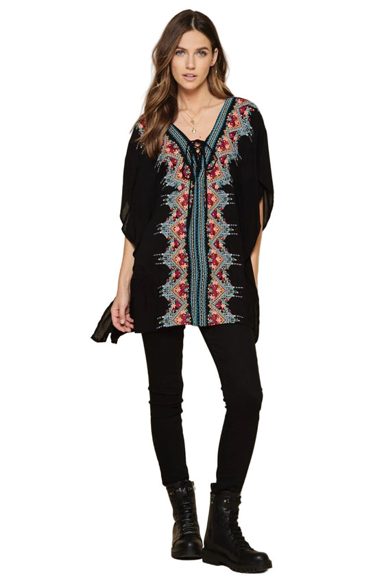 unit by Andree floral embroidered tunic