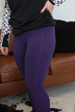 Pocket Yoga Leggings, Purple