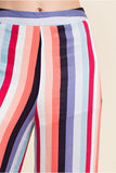 Luna Striped Pants, Dark Multi