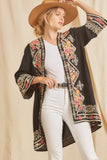 ANDREE BY UNIT / SAVANNA Embroidered Long Cardigan