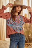 andree by unit Mixed Embroidered Top / Savanna jane