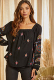 andree by unit savanna jane embroidered top