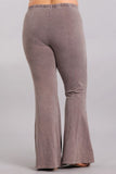 Mineral Wash Bell Bottom Soft Pants, Taupe