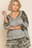 Fearless Perfect Knit Top, Camo